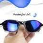 Imagem de oculos sol masculino praia proteção uv lupa acetato + case