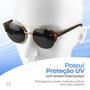 Imagem de oculos sol masculino praia social vintage + case estiloso delicado acetato presente original qualidade premium moda luxo
