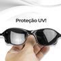 Imagem de oculos sol masculino preto lupa praia proteção uv + case qualidade premium moda casual presente