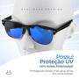 Imagem de Oculos Sol Masculino Proteção Uv Clubmaster Verão + Case