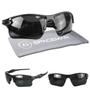 Imagem de oculos sol masculino proteção uv esportivo ciclismo + case original lente preta qualidade premium