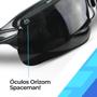 Imagem de oculos sol masculino proteção uv preto esportivo ciclismo original lente preta qualidade premium