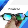 Oculos Sol Masculino Proteção Uv Preto Lupa + Praia Verde - Griseus Imagem de Oculos Sol Masculino Proteção Uv Preto Lupa + Praia Verde