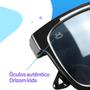 Imagem de oculos sol preto infantil vintage protecao uv criança + case qualidade premium menino presente