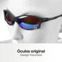 Imagem de oculos sol preto lupa verde metal proteção uv praia casual aste metal estiloso lente espelhada qualidade premium
