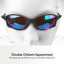 Imagem de oculos sol preto lupa verde metal proteção uv praia casual aste metal estiloso lente espelhada qualidade premium