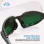 Imagem de Óculos Sol Uv Masculino Metal Lupa Verde + Case Osmx2