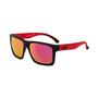 Imagem de Óculos Solar Mormaii San Diego M0009a8511 Preto Fosco Lente Vermelho Espelhada
