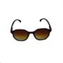 Imagem de Oculos Solar Unisex Octagonal Marrom User4