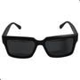 Imagem de Oculos Solar Unisex Quadrado Lente Preto Solido User4