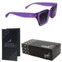 Imagem de Oculos Solar Unisex Quadrado Translucido Roxo User4