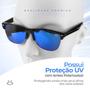 Imagem de Oculos verão masculino proteção uv clubmaster sol + case estiloso lente azul presente casual vintage