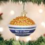 Imagem de Old World Christmas Various Foods Glass Blown Ornamentos para Árvore de Natal, Tigela de Mac & Queijo