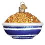 Imagem de Old World Christmas Various Foods Glass Blown Ornamentos para Árvore de Natal, Tigela de Mac & Queijo