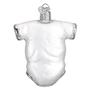 Imagem de Old World Christmas White Onesie Baby Collection Glass Blown Ornamentos para árvore de Natal