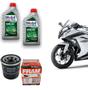 Imagem de Óleo 2L Mobil 10W40 + Filtro Fram Ph6017 Kawasaki Ninja 300