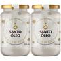 Imagem de Óleo de Coco Extravirgem Polpa 2 X 500ml Santo Óleo