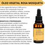 Imagem de Óleo Vegetal Carreador Rosa Mosqueta By Samia 30 Ml Natural e Vegano Para Aromaterapia