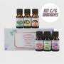 Imagem de Óleos essenciais 100 puro classe terapêutica óleos kit 6 óleo essencial conjunto para aromaterapia difusor e vela