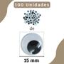 Imagem de Olhinhos Móveis Para Artesanato - 15Mm Pacote Com 100 Unidades - NYBC