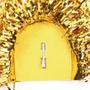 Imagem de Ombreira Dourada com Fitas Curtas e Brilhantes para Fantasia de Adulto 32cm