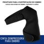 Imagem de Ombreira Protetor Suporte de Ombro e Clavícula Neoprene Treino Academia Lesões