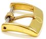 Imagem de Omega Fivela Fecho Dourado Com Logomarca P/ Pulseira Couro.LC147