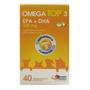 Imagem de Omega Top 3 EPA + DHA 500mg Suplem. Alimentar C/ 40 cápsulas Moles Saborosas P/ Cães e Gatos - Agene