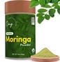 Imagem de OMG! Superalimentos Pó de Moringa Orgânico - 100% Puro, UsDA Certified Organic - Boa Fonte de Cálcio, Ferro, Vitamina A, Vitamina E & Mais! - 7 Onças (1 Pacote)