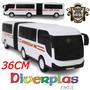 Imagem de Ônibus Articulado Brinquedo Infantil 36CM - Carrinhos De Brinquedo Busao Metropolitano Faz De Conta