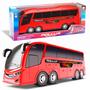 Imagem de Ônibus De Brinquedo Pollux Bus Busão Infantil Meninos 42 cm Silmar Brinquedos