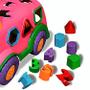 Imagem de Ônibus Tópi Escolar Rosa com Formas e Números de Encaixe 3058 - Cardoso