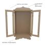 Imagem de Oratorio Porta com Vidro Tamanho G 26cm Mdf Madeira