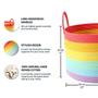 Imagem de OrganiHaus Rainbow Basket para rainbow classroom decor  Cesta de corda de algodão grande para  de decoração de sala de arco-íris Cestas de armazenamento de brinquedos e caixas de armazenamento arco-íris  Cestas de sala de aula para decoração de 