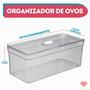 Imagem de Organizador Com Cesta Alimentos Multiuso Transparente - 3 UN