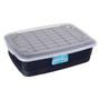 Imagem de Organizador Container Preto 10 Litros Com Tampa 42x28x12Cm