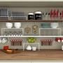Imagem de Organizador de armario cozinha prateleira aramada 22 cm pequena