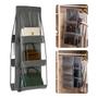 Imagem de Organizador de bolsas com 6 compartimentos e cabide prático ideal para closet Perfeito para armazenar sapatos bolsas e roupas