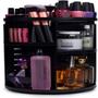 Imagem de Organizador de cosmeticos suporte maquiagem giratorio porta batom cremes esmalte grande desmontavel
