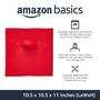 Imagem de Organizador de cubos de armazenamento Amazon Basics Red, pacote com 6 unidades, 28x28x28cm