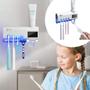 Imagem de Organizador de Escovas de Dentes com Esterilizador UV e Dispensador Automático  Ideal para Casa