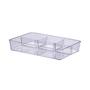 Imagem de Organizador de Gaveta Diamond Cristal Com 4 Div.