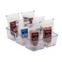 Imagem de Organizador de Gaveta Diamond Cristal com 6 Div. C 25 Cm X L 18 Cm X A 6 Cm
