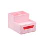 Imagem de Organizador de mesa 4 compart. com gaveta rosa pastel - brw