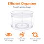 Imagem de Organizador de mesa giratória Lazy Susan Amazon Basics 2 níveis Clear