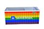 Imagem de Organizador de mesa porta caneta conteiner em metal - maersk lgbt
