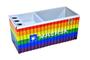 Imagem de Organizador de mesa porta caneta conteiner em metal - maersk lgbt
