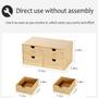 Imagem de Organizador de mesa Wisdture Bamboo com 3 gavetas