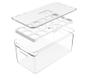 Imagem de Organizador de Ovos Clear Fresh em Poliestireno Transparente/Branco 36un 30x15x13cm - Ou