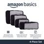 Imagem de Organizador de Viagens com 4 Cubos de Malha com Zíper - Kit Amazon Basics